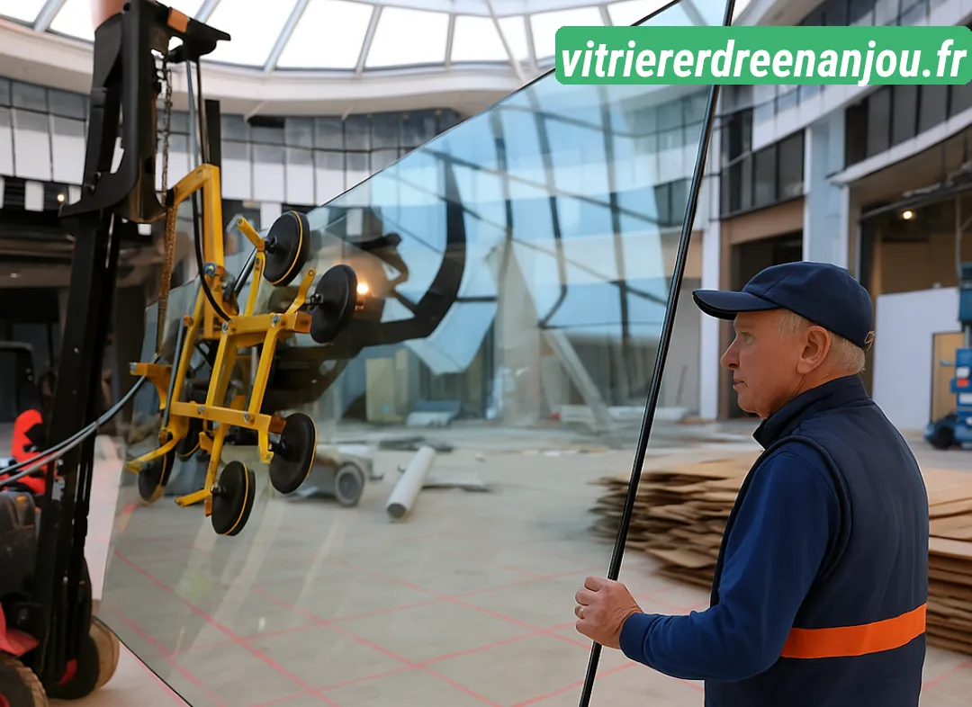 Remplacement de vitrine magasin Erdre-en-Anjou